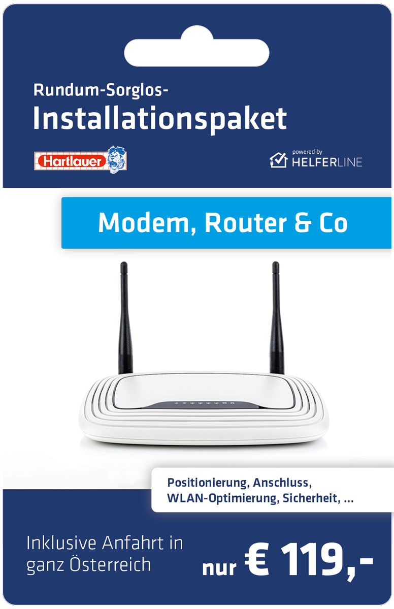 Installationspaket Modem, Router & Co